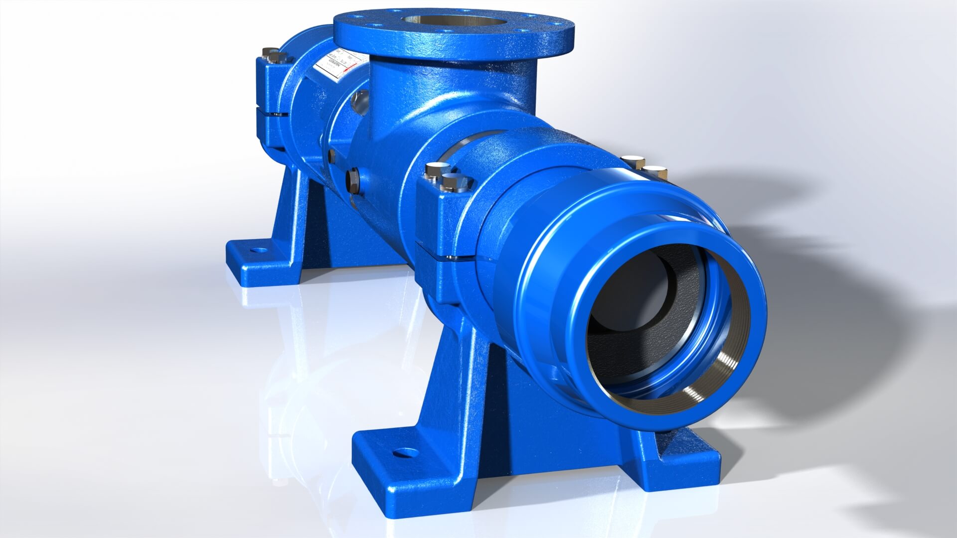 I Line Pump Side View